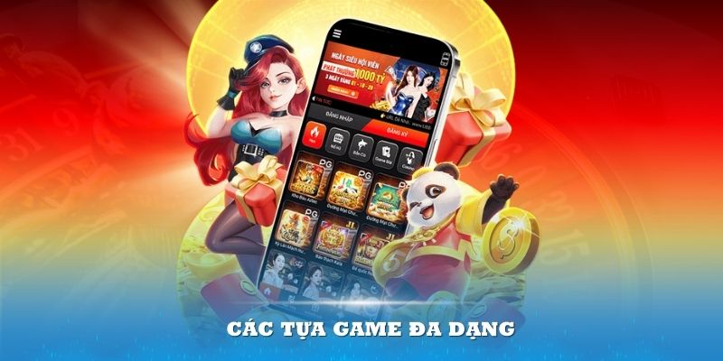 Cực nhiều các tựa game đa dạng chinh phục được vô số người tham gia